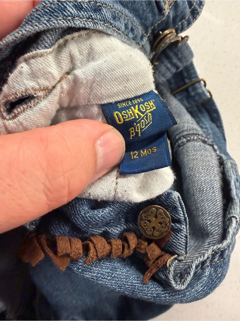 OshKosh B'gosh Denim Overalls in Blue